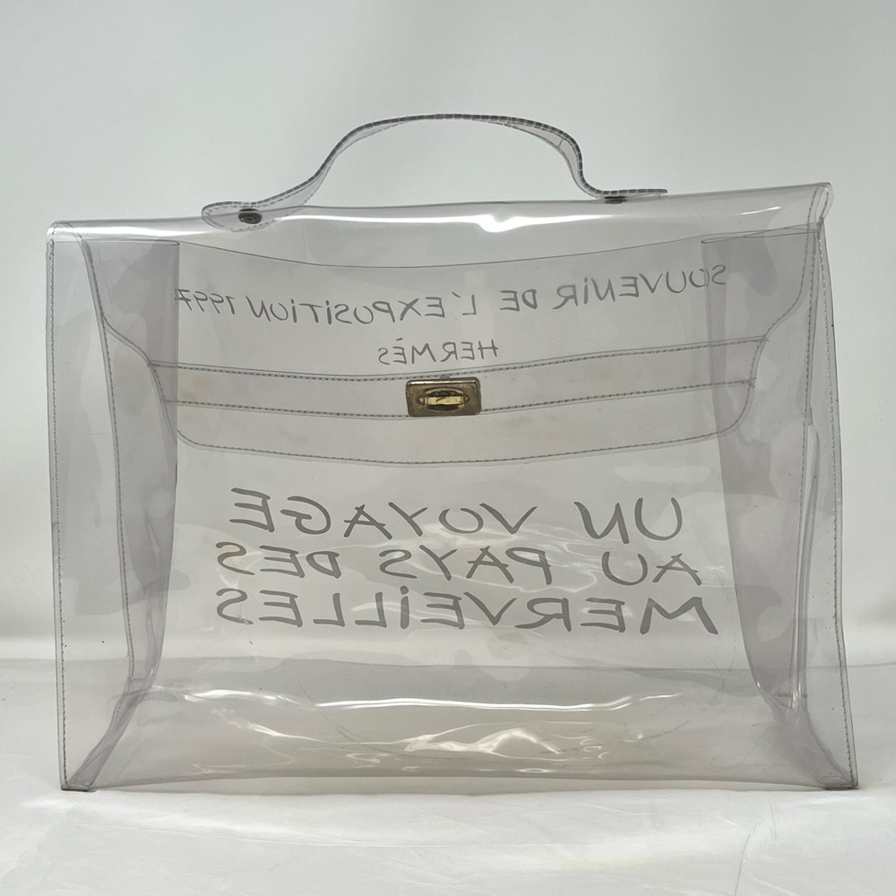 Hermes Clear Vinyl Kelly 40 Bag from 1997 Expo - Picture 5 of 14